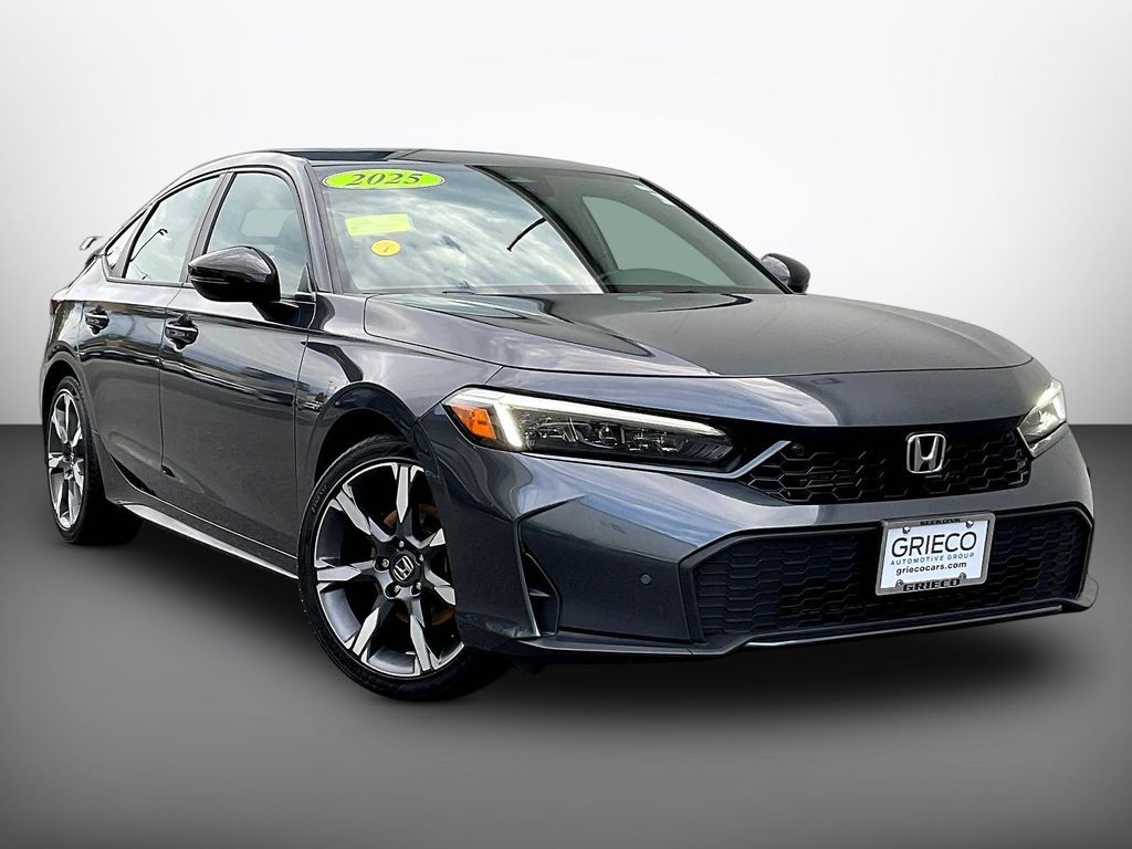 2025 Honda Civic Hybrid Gris Hatchback Tracción delantera Transmisión variable continua