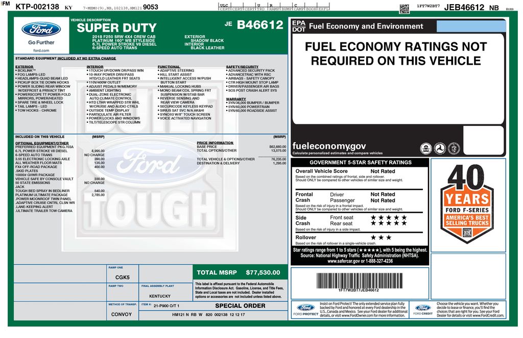 Used 2018 Black Ford Platinum image 11