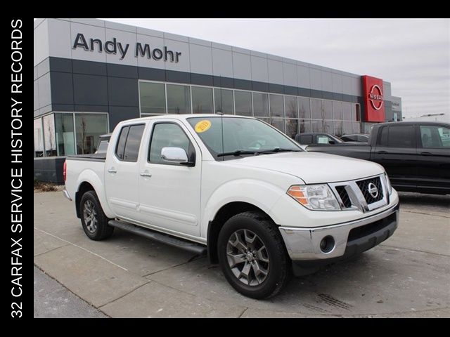 Glacier White 2019 Nissan Frontier SL Crew Cab 4WD Pickup Truck Four-Wheel Drive 5-Speed Automatic Overdrive