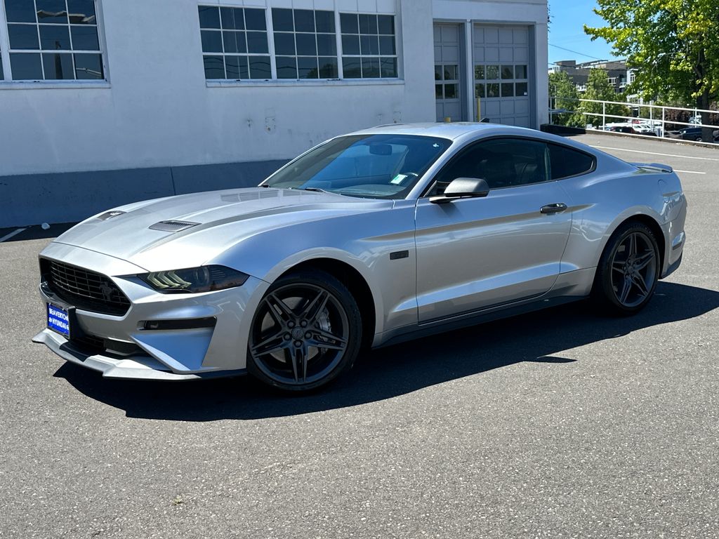 Iconic Silver Metallic 2020 Ford Mustang EcoBoost Premium Coupe RWD Coupe Rear-Wheel Drive Automatic
