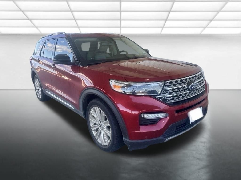 Rapid Red Metallic Tinted Clearcoat 2021 Ford Explorer Limited RWD SUV / Crossover Rear-Wheel Drive Automatic