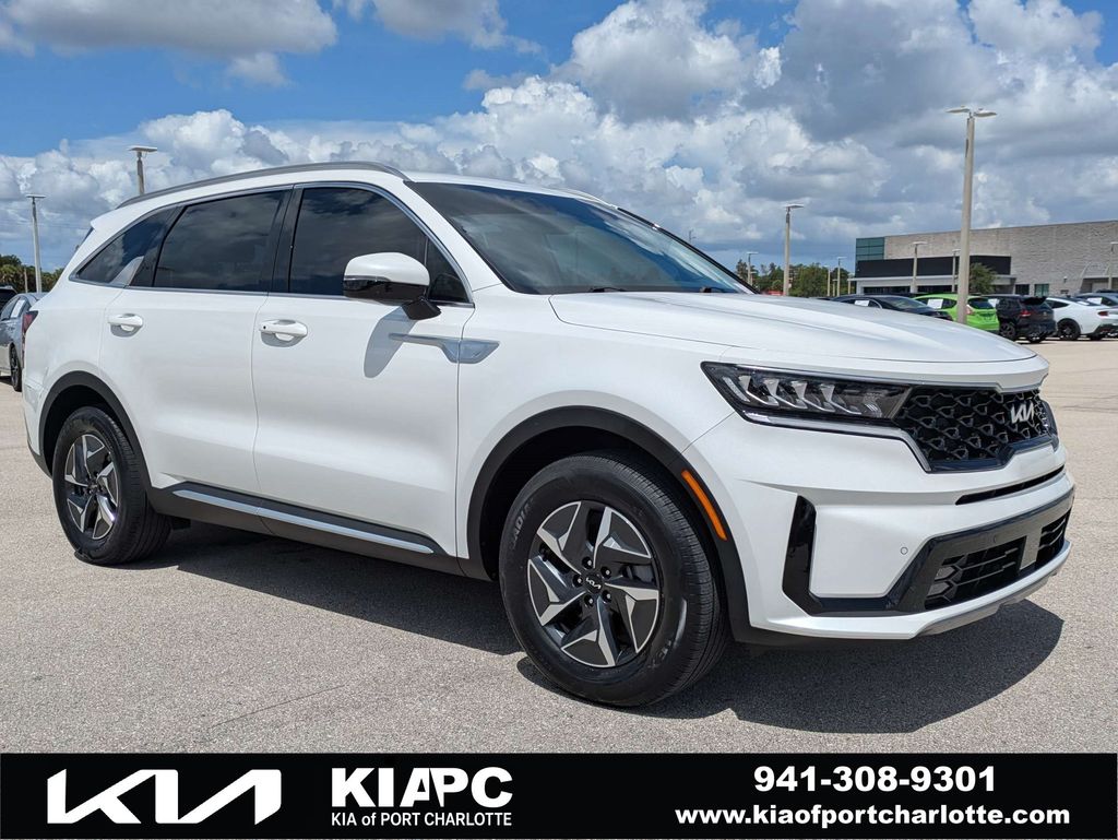 Snow White Pearl 2023 Kia Sorento Hybrid SUV / Crossover Front-Wheel Drive 6-Speed Automatic