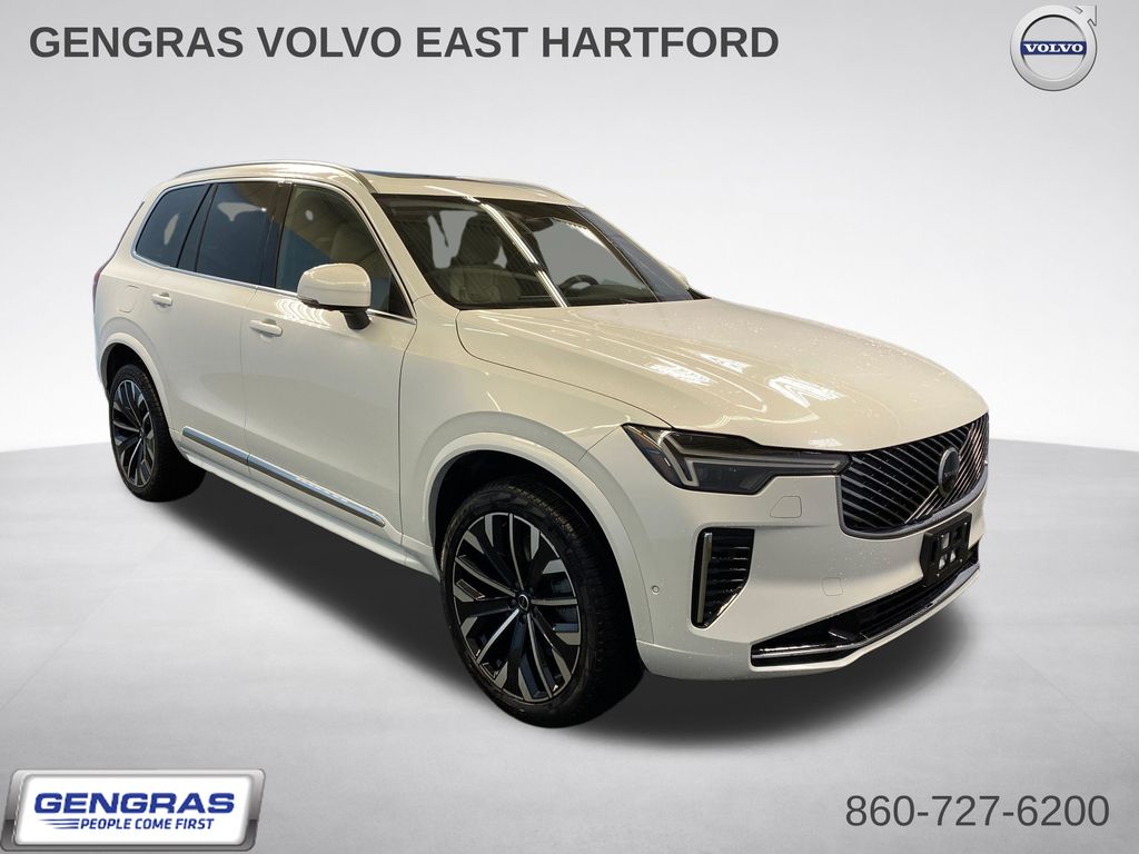 Crystal White Pearl 2026 Volvo XC90 Recharge T8 Plus 7-Passenger eAWD SUV / Crossover All-Wheel Drive Automatic