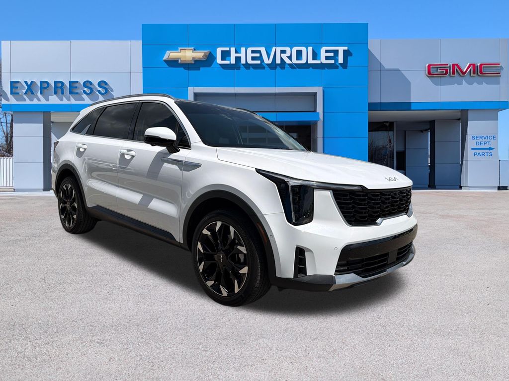 Glacial White Pearl 2025 Kia Sorento SUV / Crossover Front-Wheel Drive 8-Speed Dual Clutch