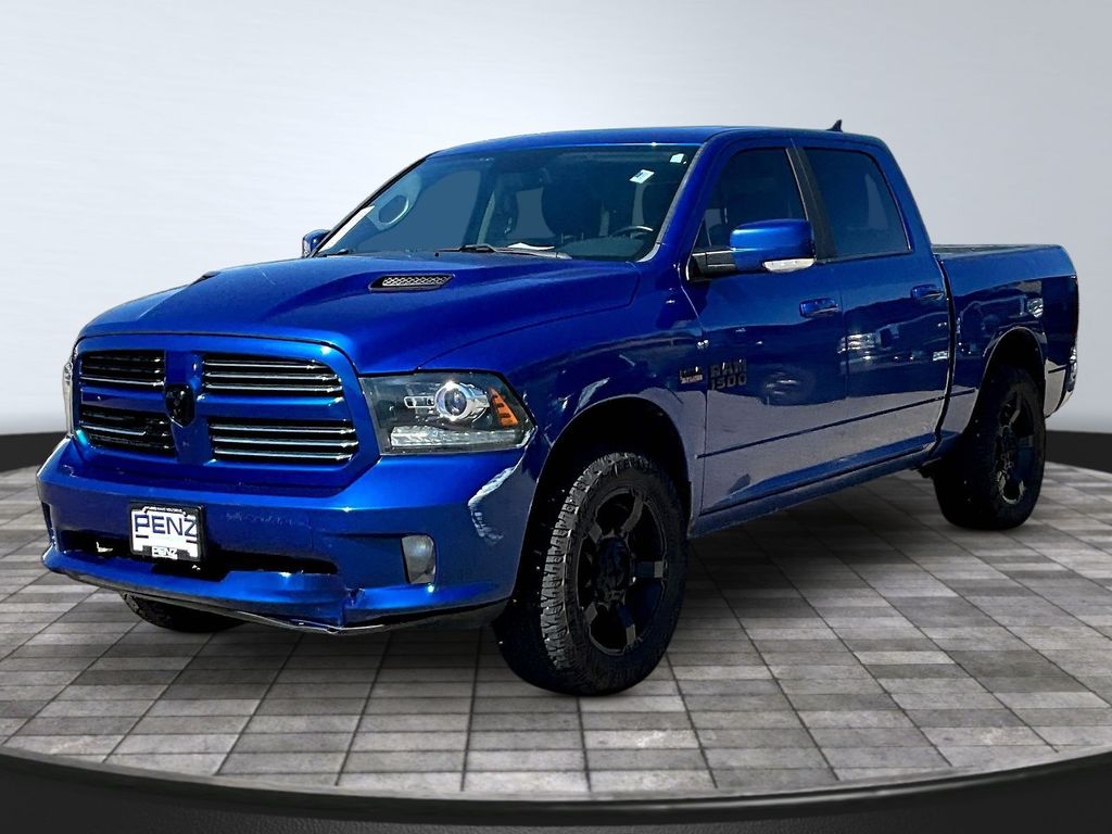 Blue Streak Pearlcoat 2016 RAM 1500 Pickup Truck Four-Wheel Drive 8-Speed Automatic