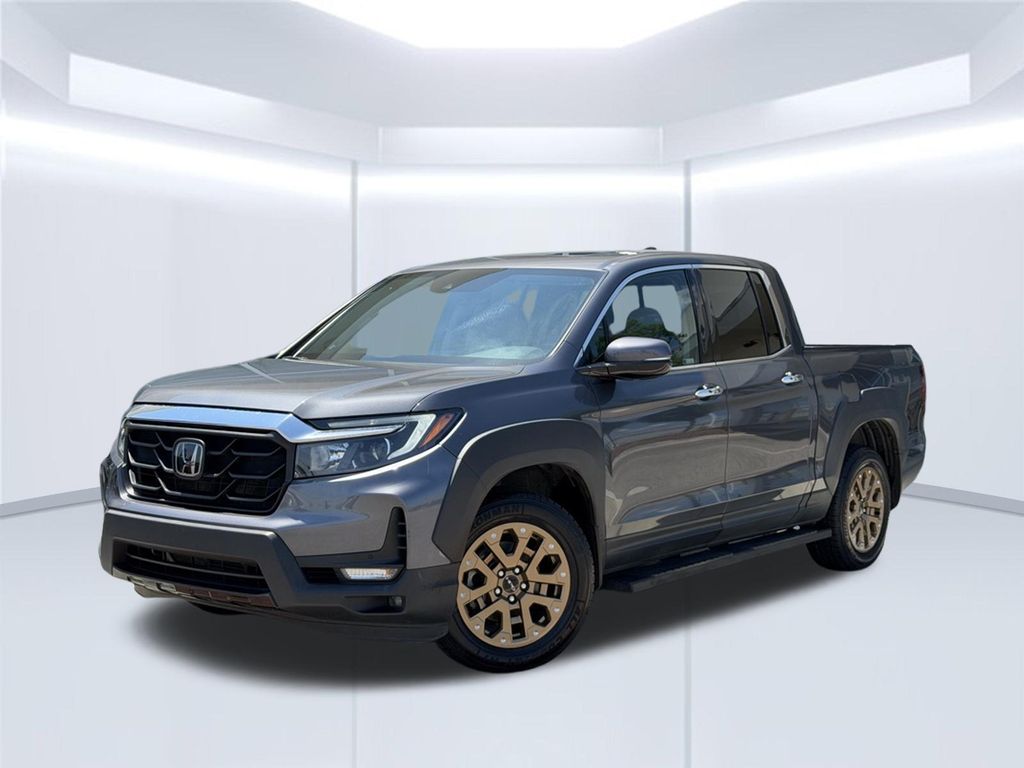 Gray 2023 Honda Ridgeline Pickup Truck All-Wheel Drive 9-Speed Automatic