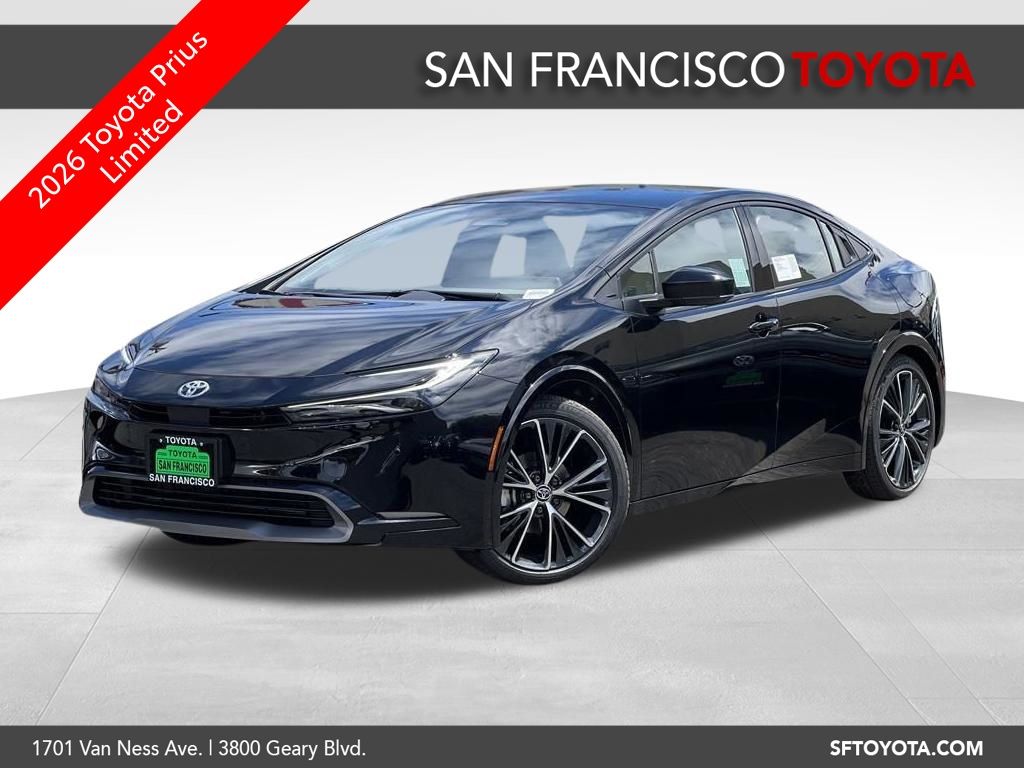 Black 2026 Toyota Prius Hatchback All-Wheel Drive Continuously Variable Transmission