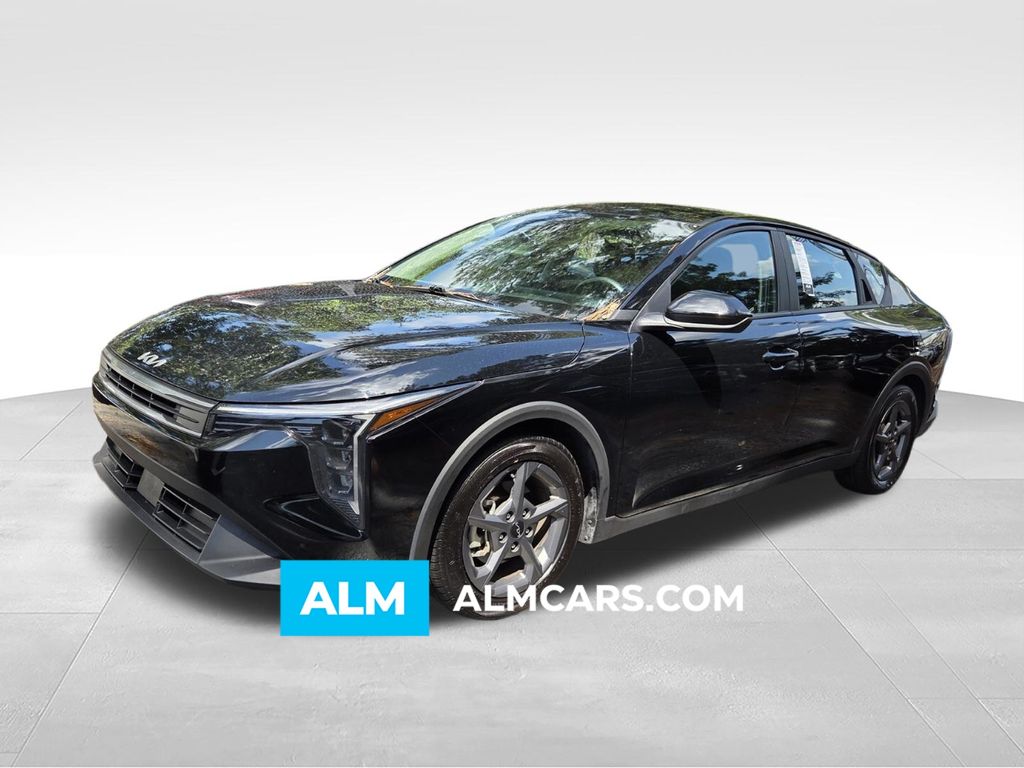 Aurora Black Pearl 2025 Kia K4 Sedan Front-Wheel Drive Continuously Variable Transmission