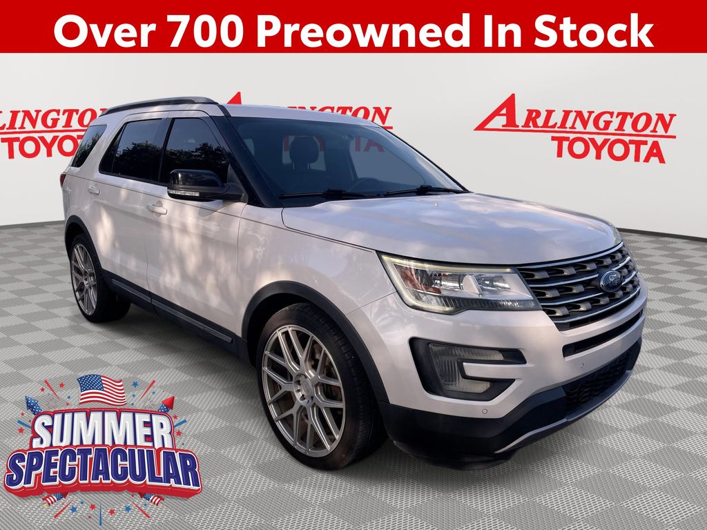 White Platinum Clearcoat Metallic 2017 Ford Explorer SUV / Crossover Front-Wheel Drive 6-Speed Automatic