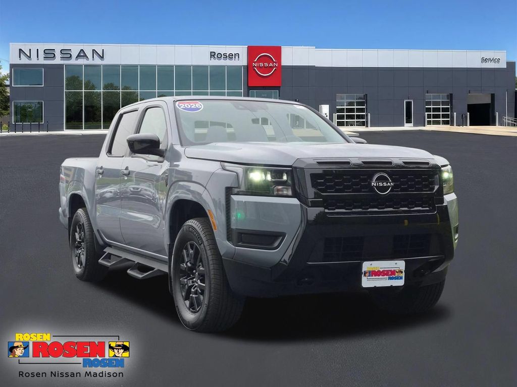Boulder Gray Pearl 2026 Nissan Frontier Pickup Truck Four-Wheel Drive 9-Speed Automatic Overdrive