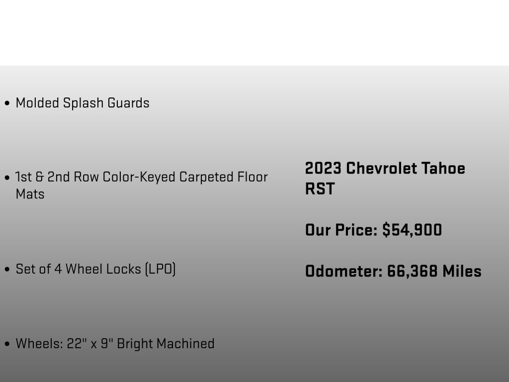 2023 Chevrolet Tahoe RST White at Grove City Ford