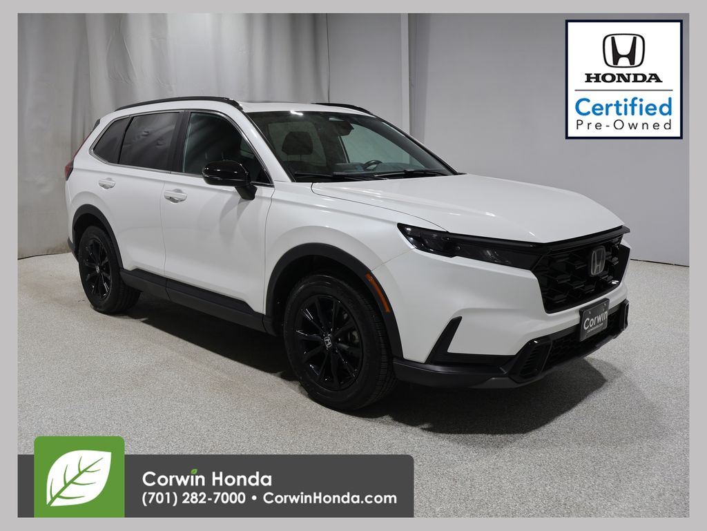 Platinum White Pearl 2024 Honda CR-V Hybrid SUV / Crossover All-Wheel Drive Continuously Variable Transmission