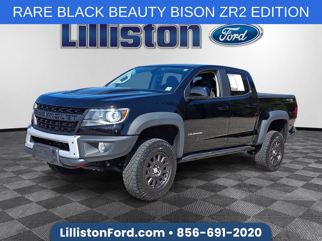 Black 2022 Chevrolet Colorado ZR2 Crew Cab 4WD Pickup Truck Four-Wheel Drive 8-Speed Automatic