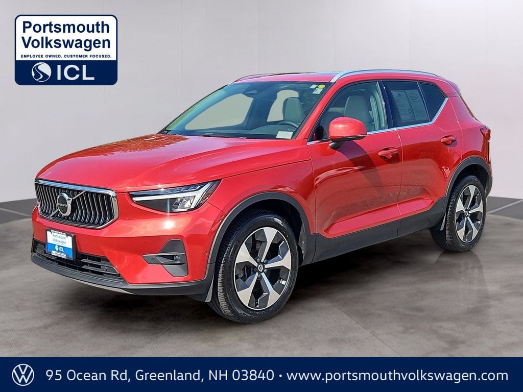 Fusion Red Metallic 2023 Volvo XC40 SUV / Crossover All-Wheel Drive Automatic
