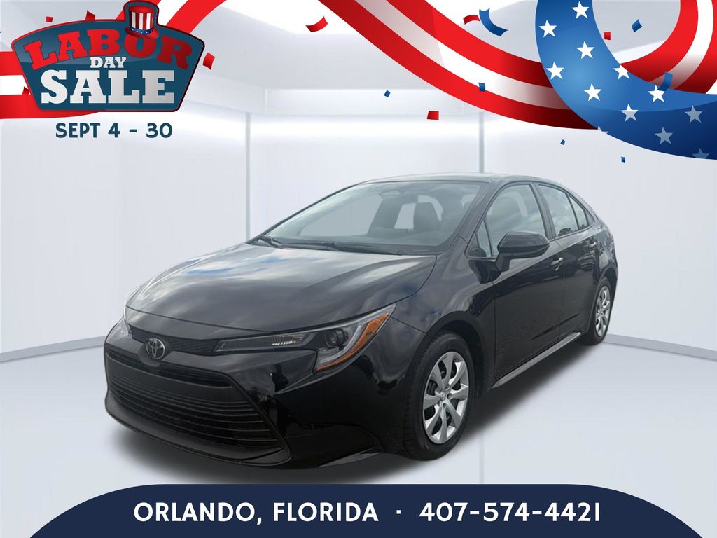 Black 2025 Toyota Corolla Sedan Front-Wheel Drive Continuously Variable Transmission
