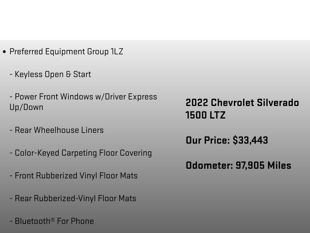 2022 Chevrolet Silverado 1500 LTZ Gray at Auto Express Mitsubishi