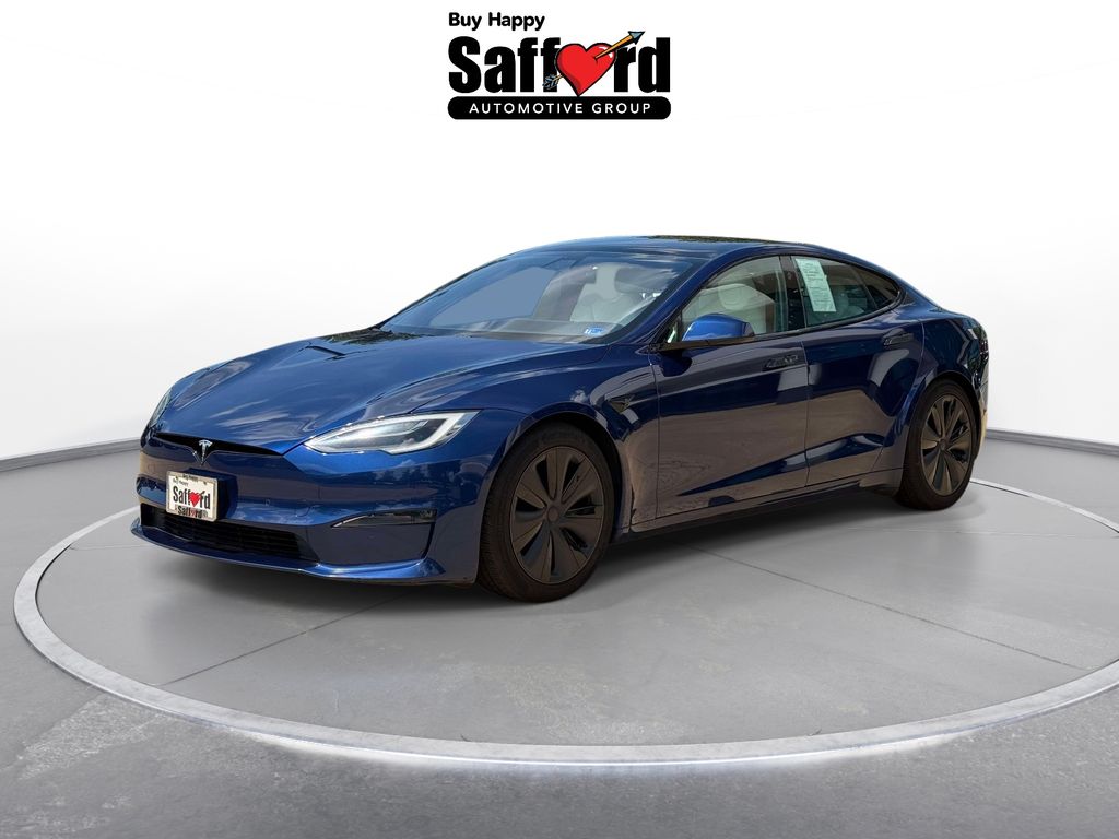 Deep Blue Metallic 2022 Tesla Model S Sedan All-Wheel Drive 1-Speed Automatic