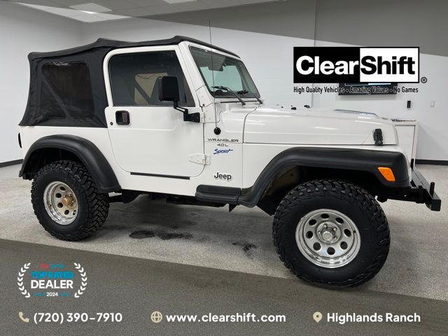 Stone White Clear Coat 1998 Jeep Wrangler Sport SUV / Crossover Four-Wheel Drive 5-Speed Manual