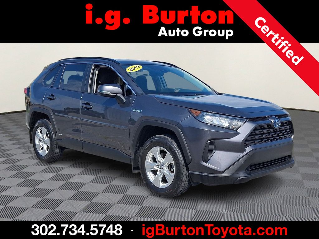Magnetic Gray Metallic 2019 Toyota RAV4 Hybrid SUV / Crossover All-Wheel Drive Continuously Variable Transmission