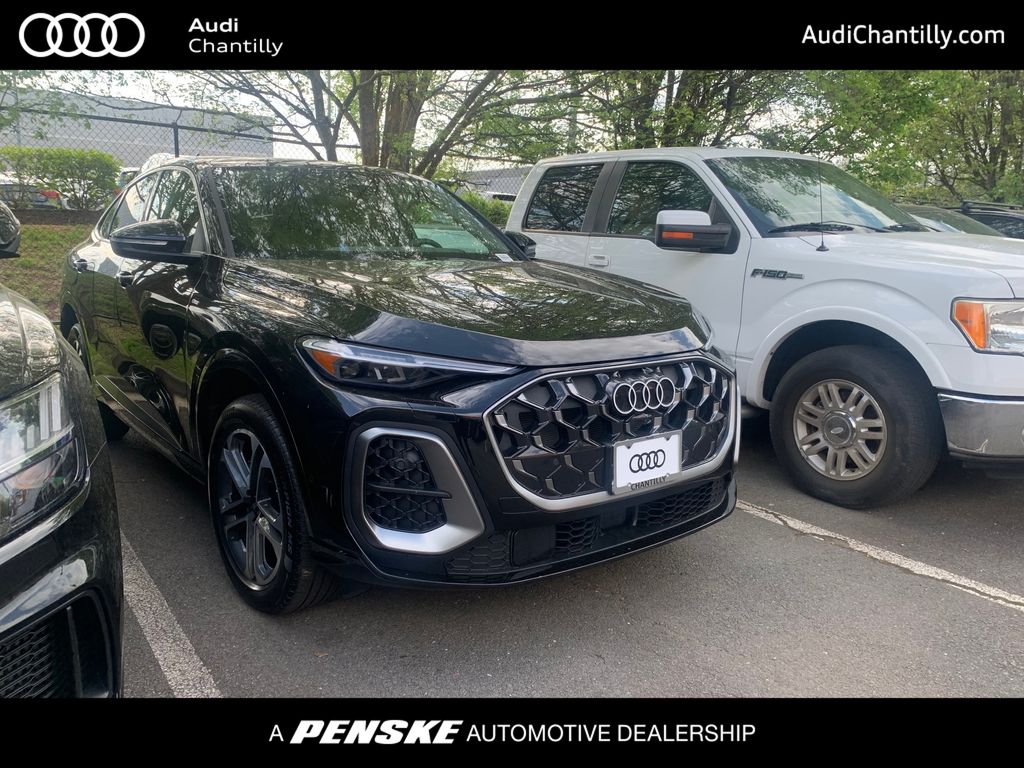 Black Metallic 2025 Audi Q5 Sportback quattro Premium Plus S Line 45 TFSI Sedan All-Wheel Drive 7-Speed Automatic