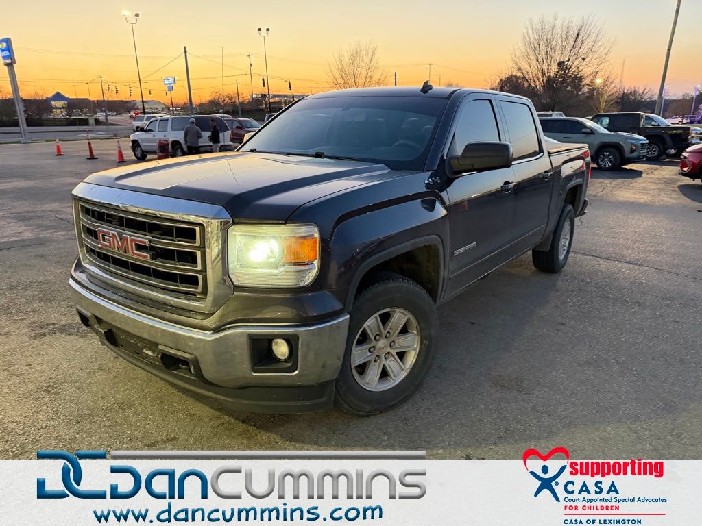 Gray (Iridium Metallic) 2014 GMC Sierra 1500 SLE Crew Cab 4WD Pickup Truck Four-Wheel Drive 6-Speed Automatic Overdrive