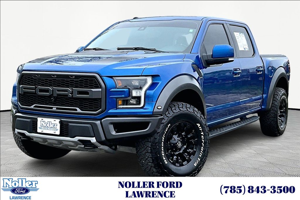 Lightning Blue 2018 Ford F-150 Raptor SuperCrew 4WD Pickup Truck Four-Wheel Drive Automatic