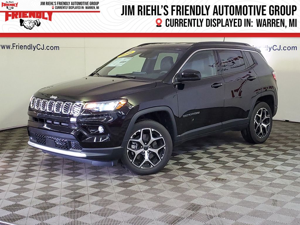 Diamond Black Crystal Pearlcoat 2026 Jeep Compass SUV / Crossover Four-Wheel Drive 8-Speed Automatic