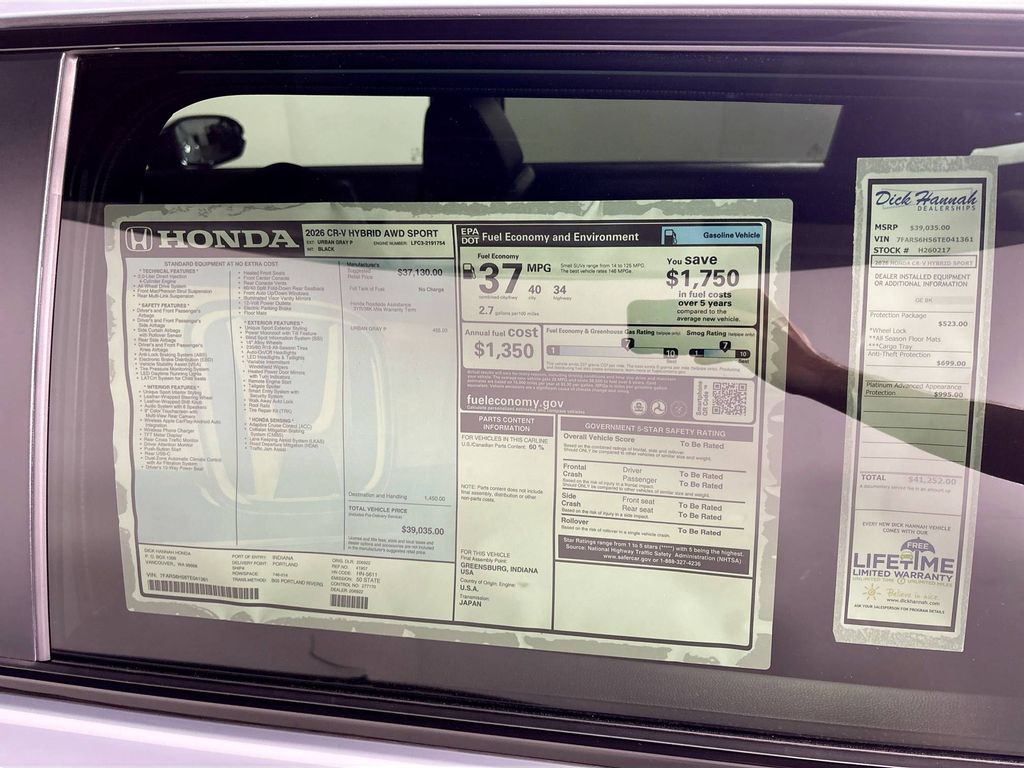2026 Honda CR-V Hybrid Sport