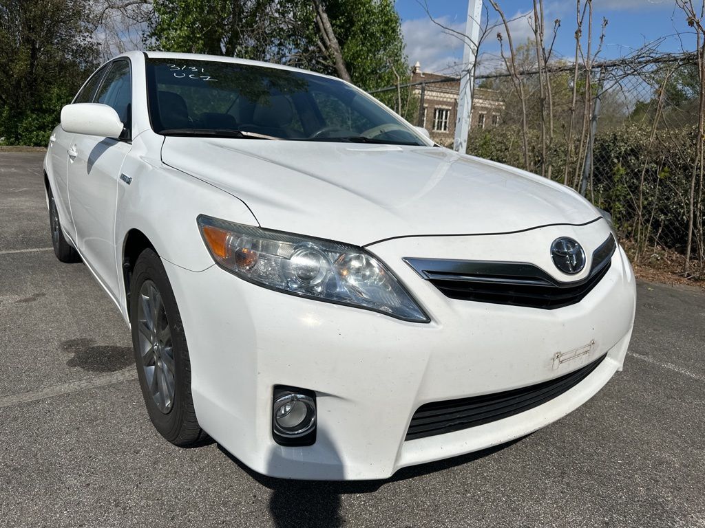 Super White 2010 Toyota Camry Hybrid FWD Sedan Front-Wheel Drive Continuously Variable Transmission