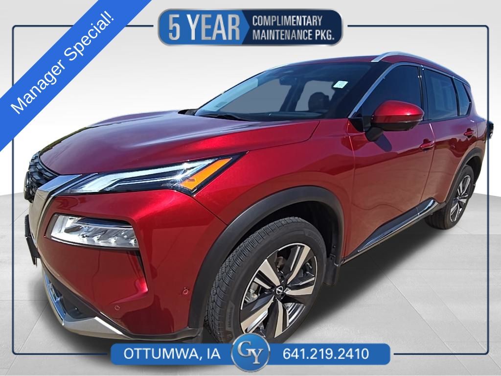 Red (Scarlet Ember Tintcoat) 2022 Nissan Rogue SUV / Crossover All-Wheel Drive Continuously Variable Transmission