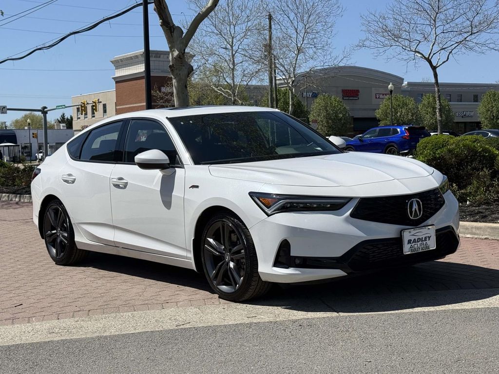Platinum White Pearl 2025 Acura Integra FWD with A-SPEC Package Sedan Front-Wheel Drive Continuously Variable Transmission