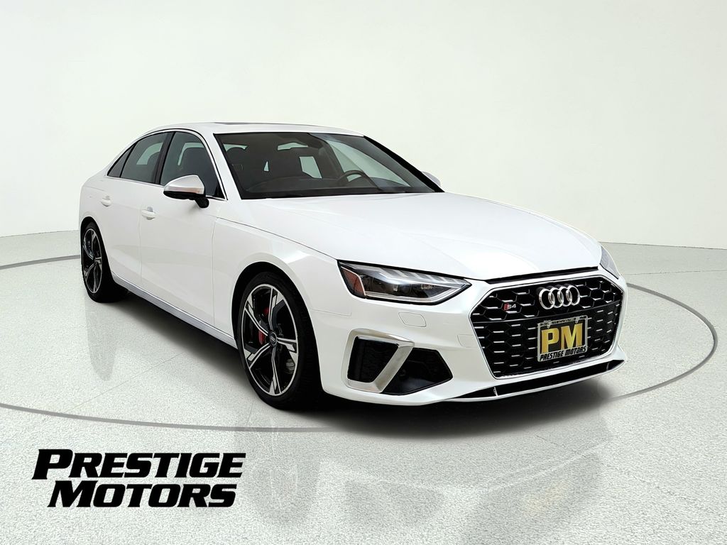 White 2021 Audi S4 Sedan All-Wheel Drive 8-Speed Automatic