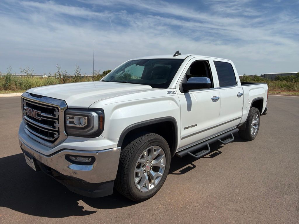 White Frost Tricoat 2018 GMC Sierra 1500 Pickup Truck Four-Wheel Drive 8-Speed Automatic Overdrive