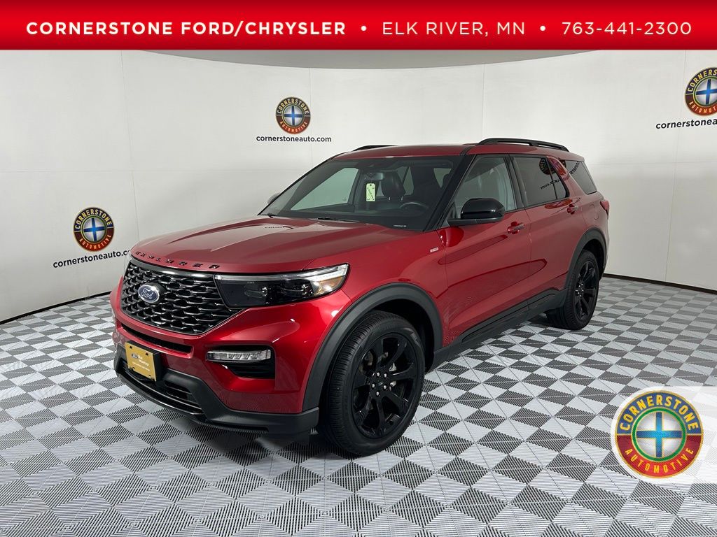 Rapid Red Metallic Tinted Clearcoat 2023 Ford Explorer SUV / Crossover All-Wheel Drive Automatic