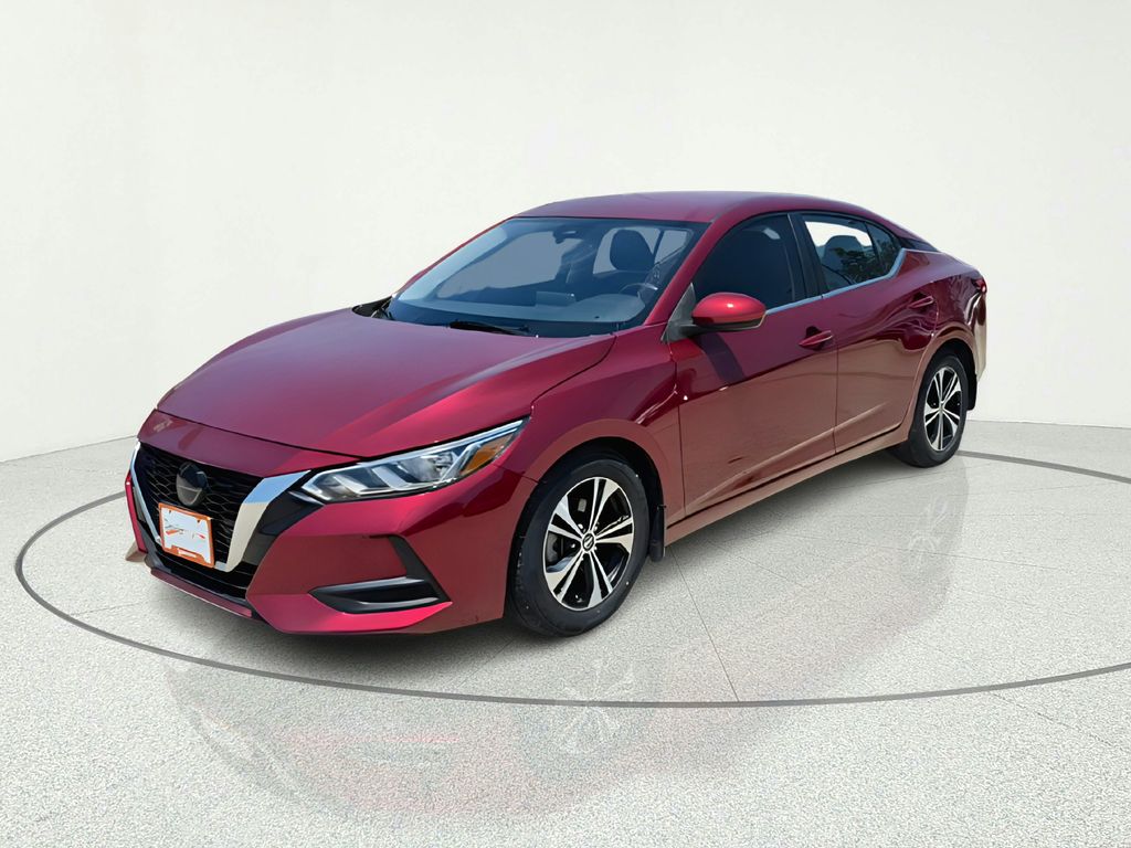 2023 Nissan Sentra SV Red at Texan Dodge Chrysler Jeep Ram