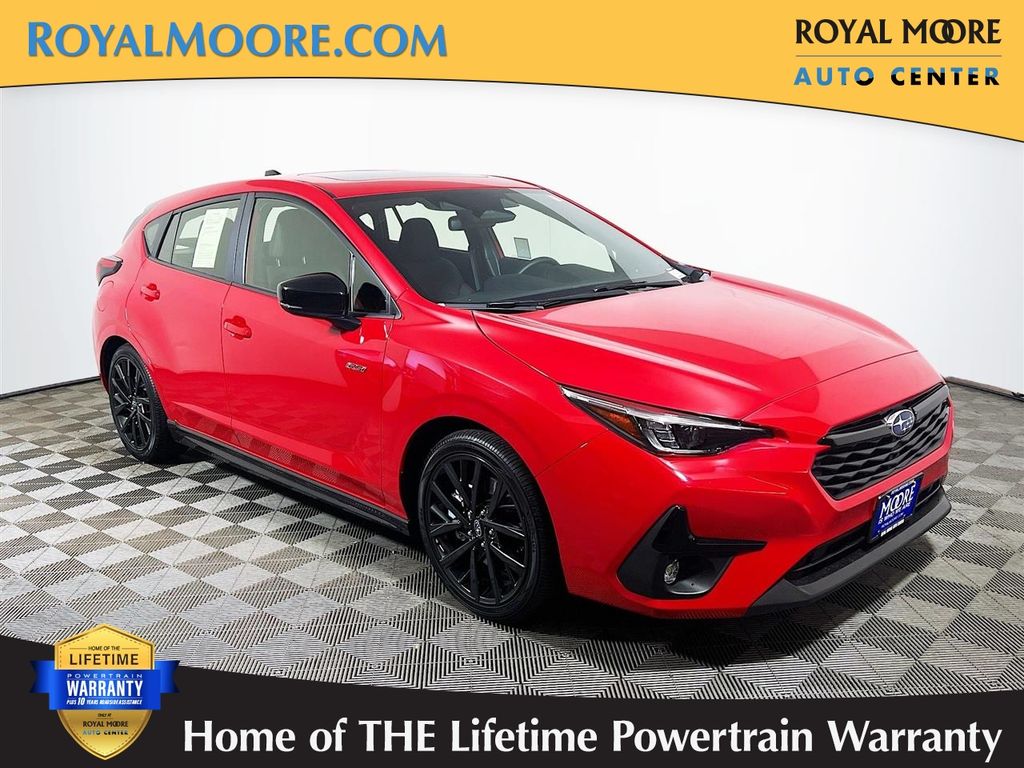 Pure Red 2024 Subaru Impreza RS AWD Wagon All-Wheel Drive Continuously Variable Transmission