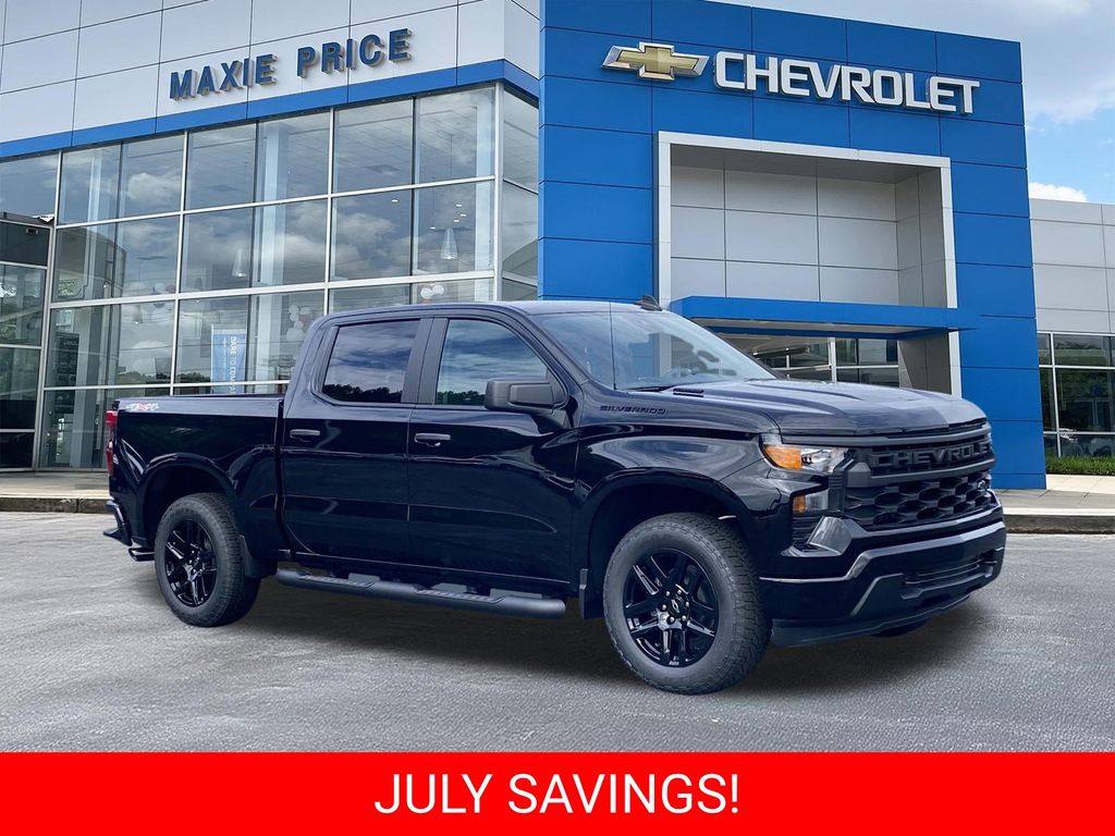Black 2026 Chevrolet Silverado 1500 Pickup Truck Four-Wheel Drive 8-Speed Automatic