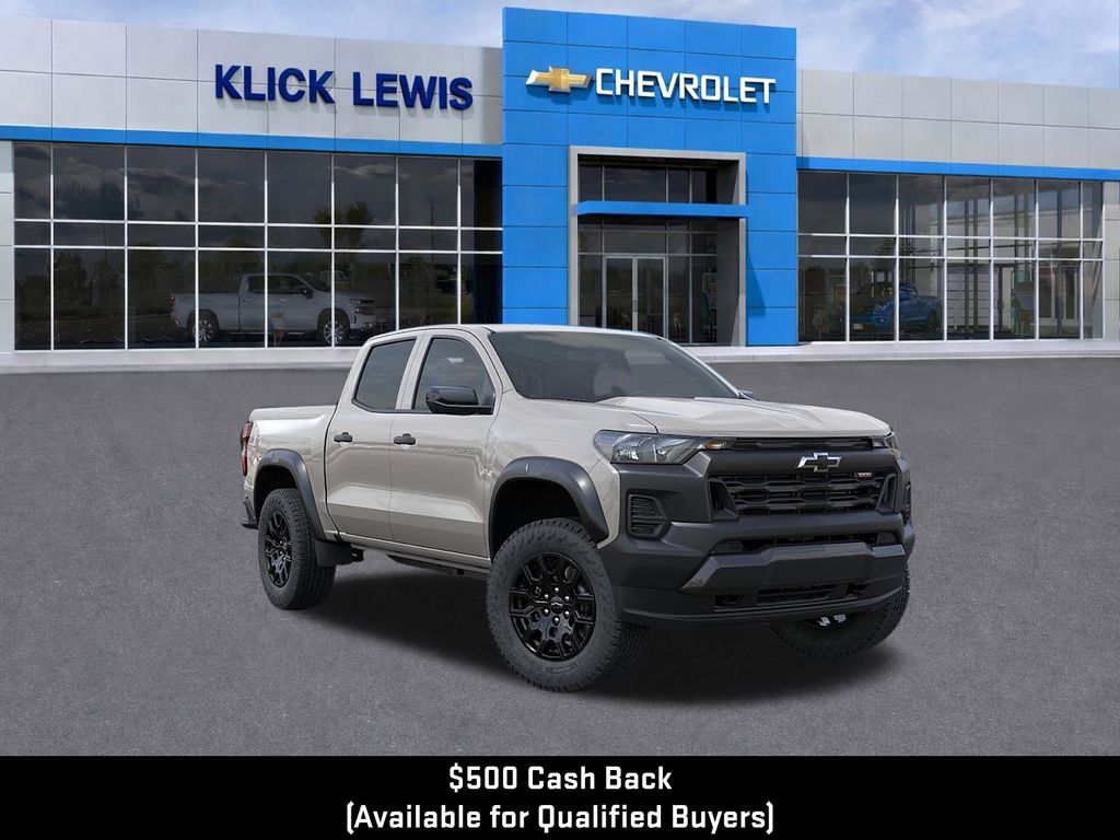 2026 Chevrolet Colorado Trail Boss White at Klick Lewis Buick Chevrolet