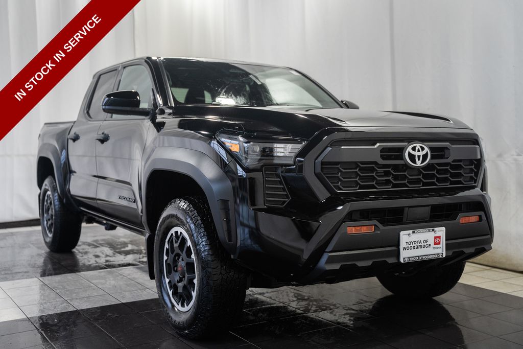 Black 2025 Toyota Tacoma TRD Off-Road Double Cab 4WD Pickup Truck Four-Wheel Drive 8-Speed Automatic