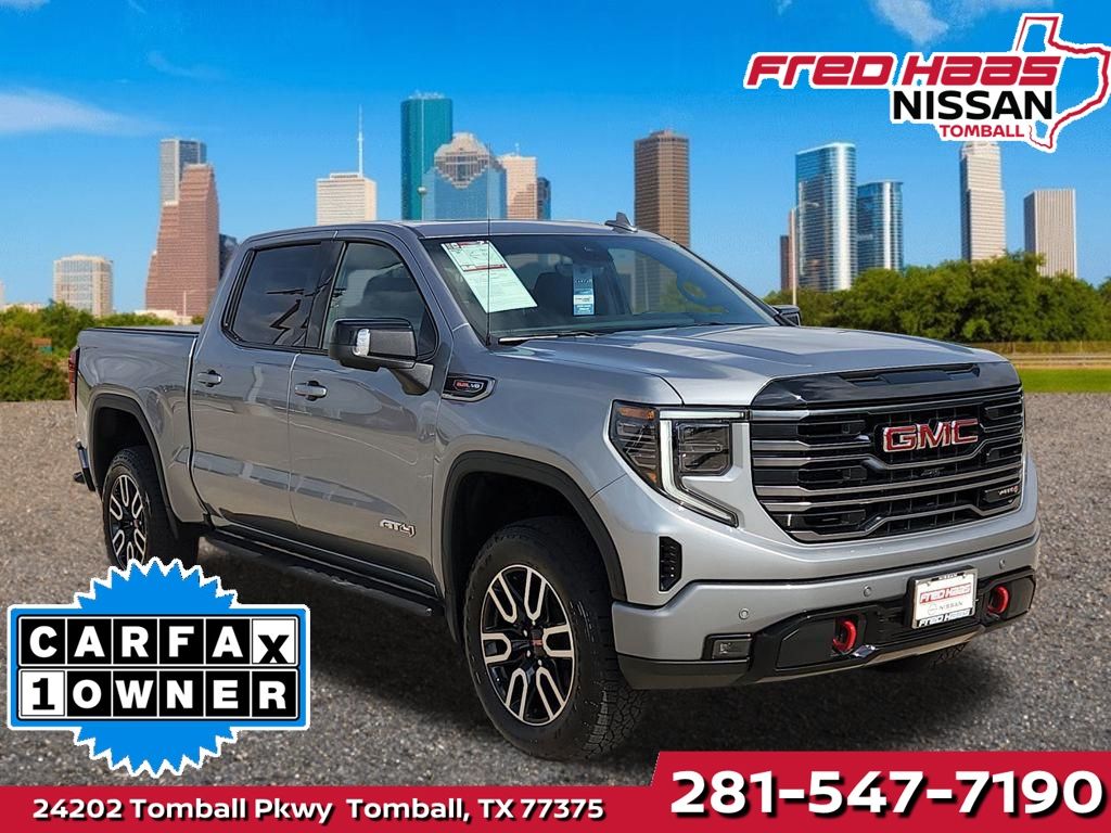 Sterling Metallic 2026 GMC Sierra 1500 AT4 Crew Cab 4WD Pickup Truck Four-Wheel Drive Automatic