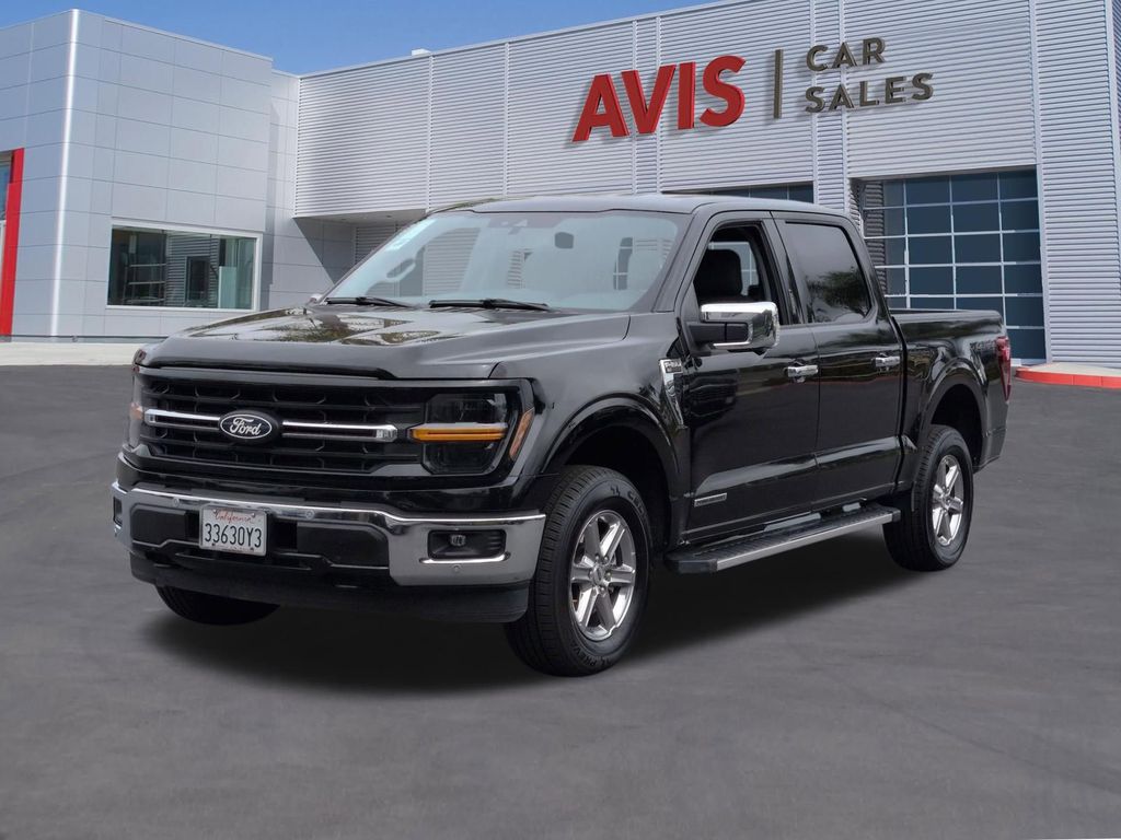Black Metallic 2024 Ford F-150 XLT SuperCrew 4WD Pickup Truck Four-Wheel Drive Automatic