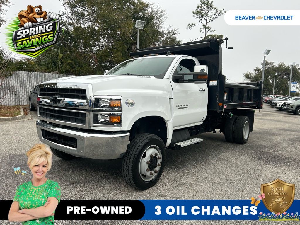 White 2020 Chevrolet Silverado 4500HD Pickup Truck 6-Speed Automatic