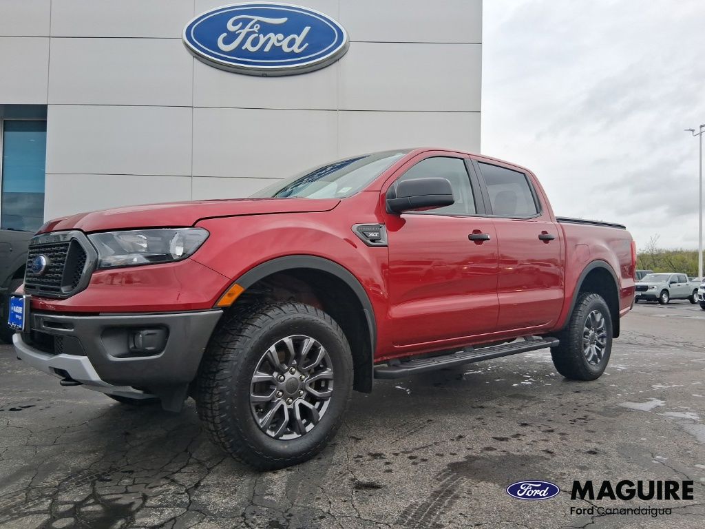 Red Metallic 2021 Ford Ranger XLT SuperCrew 4WD Pickup Truck Four-Wheel Drive Automatic