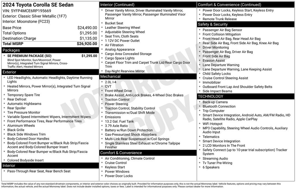 Certified Used 2024 Silver Toyota SE image 6