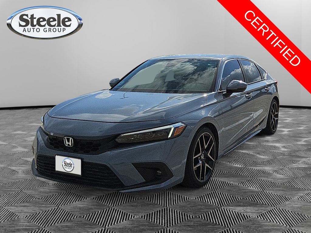 Blue 2022 Honda Civic Hatchback Hatchback Front-Wheel Drive Continuously Variable Transmission