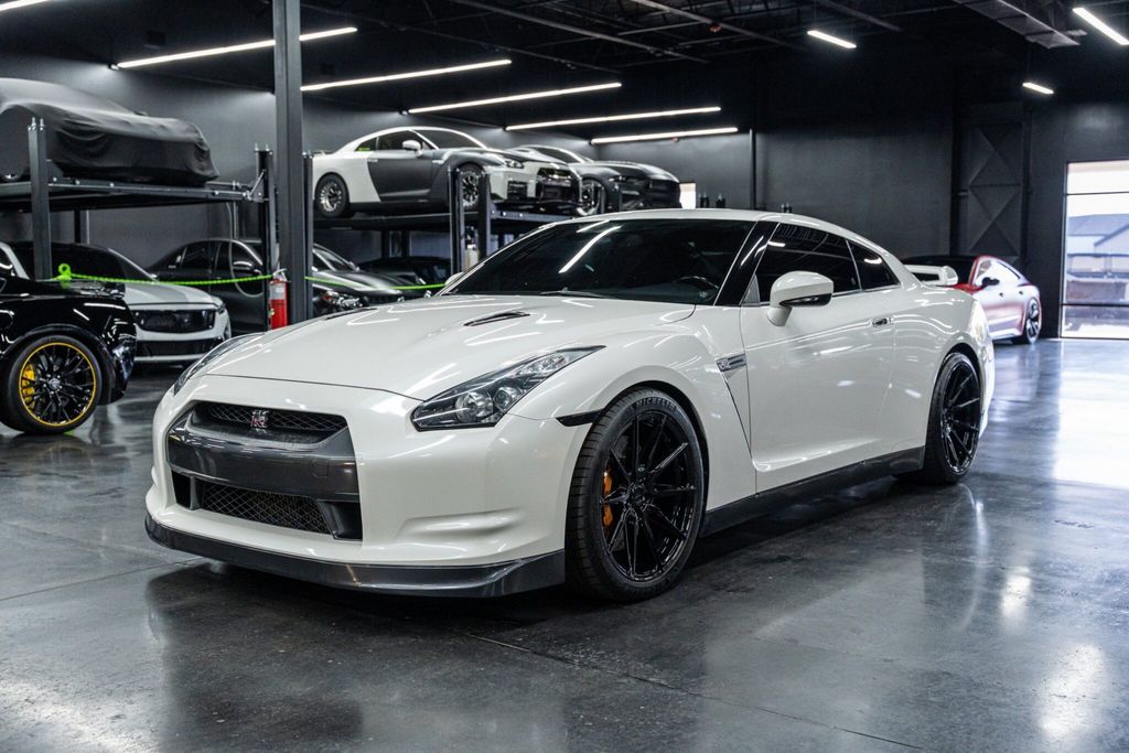 Pearl White 2010 Nissan GT-R Coupe All-Wheel Drive 6-Speed Automatic