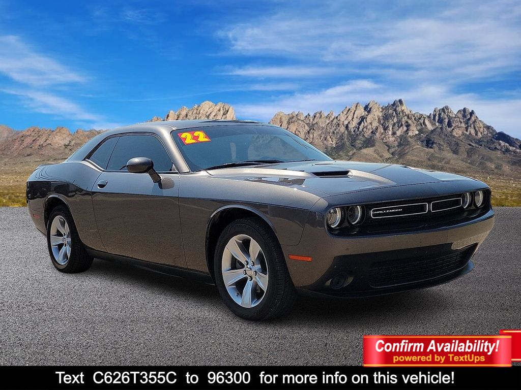 Gray (Granite Crystal Metallic Clearcoat) 2022 Dodge Challenger Coupe Rear-Wheel Drive 8-Speed Automatic