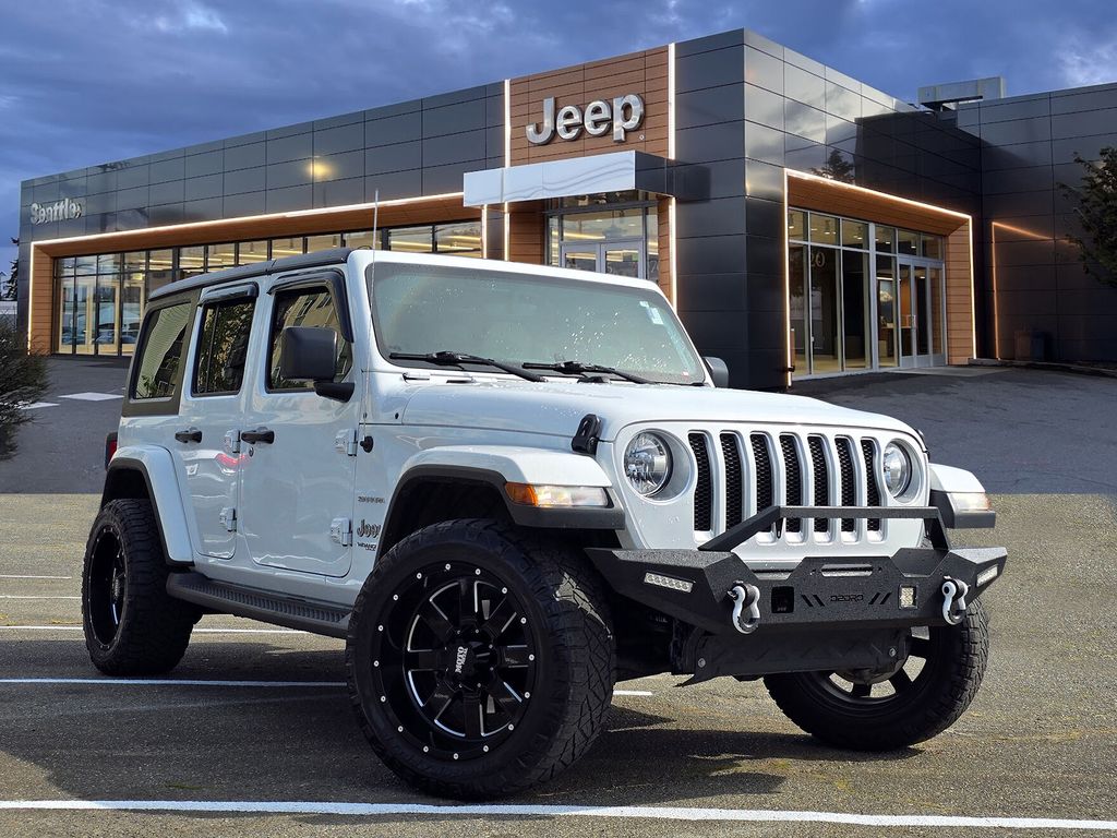 Bright White Clearcoat 2020 Jeep Wrangler SUV / Crossover Four-Wheel Drive 8-Speed Automatic