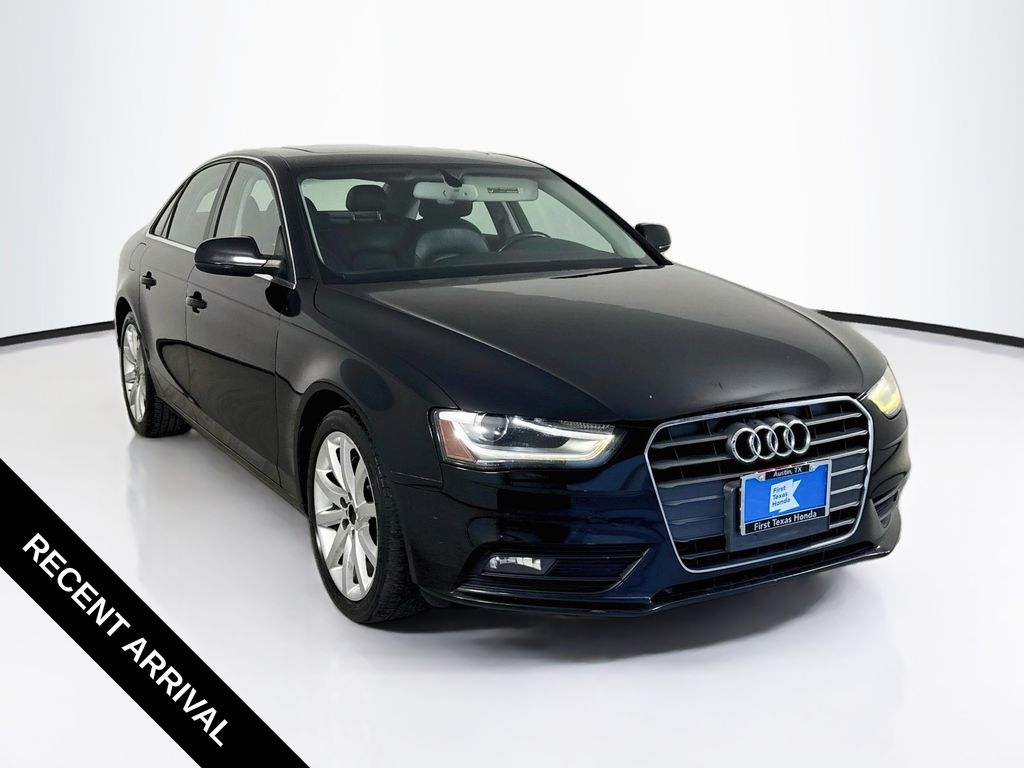 Brilliant Black 2013 Audi A4 Sedan Front-Wheel Drive Continuously Variable Transmission
