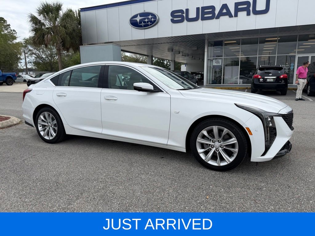 Summit White 2025 Cadillac CT5 Premium Luxury RWD Sedan Rear-Wheel Drive Automatic